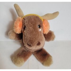 Vintage‎ Dakin Arctic Circle Plush Toy Stuffed Animal Moose Elk Deer 7.5" VTG